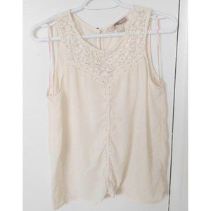 Forever 21 Contemporary Sheer Crochet Blouse